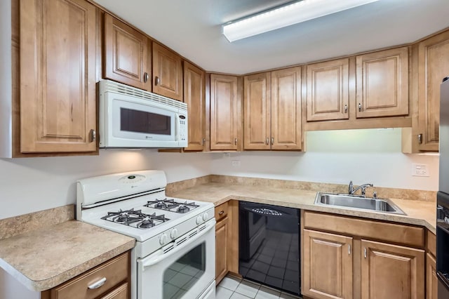 117 Cotuit Ct Unit 117, Schaumburg, IL 60193 - kitchen with white appliances, light countertops, and light tile patterned floors