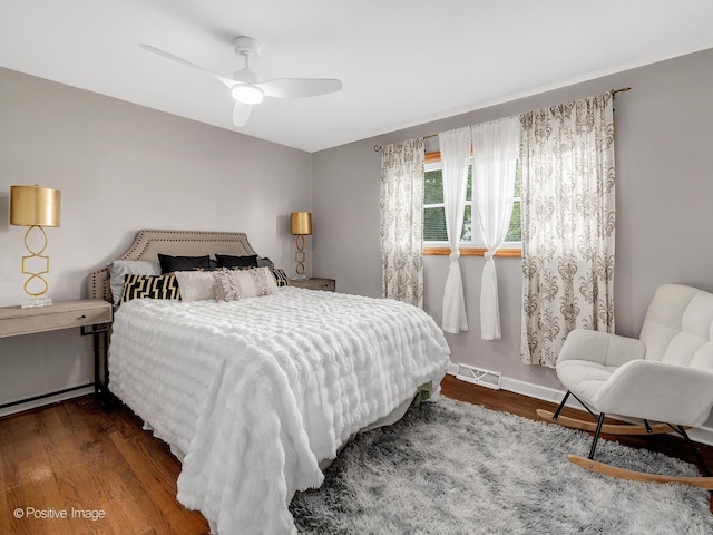 400 E Garwood Ave, Mount Prospect, IL 60056 - bedroom with wood finished floors and ceiling fan