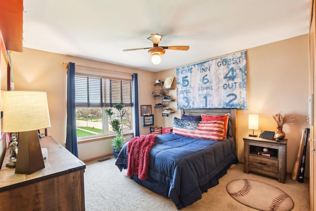 949 Ruthenbeck Ln, New Lenox, IL 60451 - carpeted bedroom featuring baseboards and ceiling fan