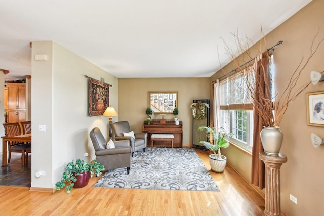 949 Ruthenbeck Ln, New Lenox, IL 60451 - sitting room featuring wood finished floors and baseboards