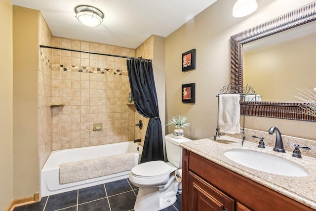 949 Ruthenbeck Ln, New Lenox, IL 60451 - full bath with shower / bath combo, tile patterned floors, and vanity