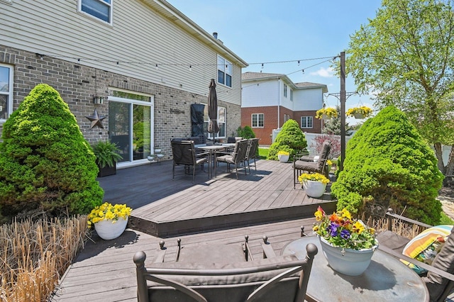 949 Ruthenbeck Ln, New Lenox, IL 60451 - deck with outdoor dining space