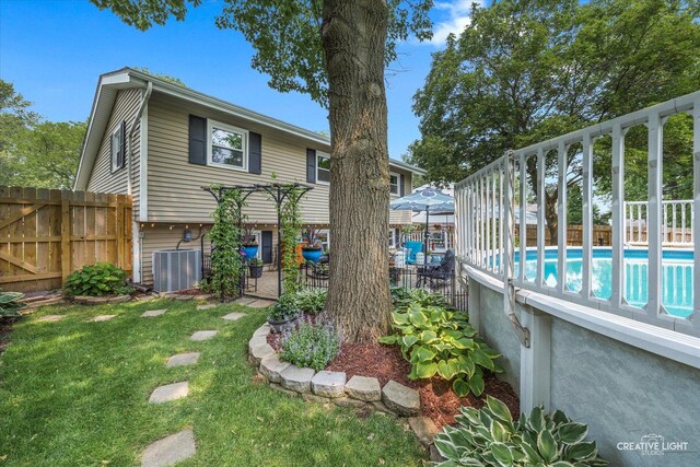 124 Fairview Dr, Saint Charles, IL 60174 - view of side of home featuring a central AC unit