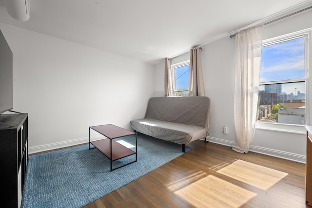 1322 W Huron St Unit 4N, Chicago, IL 60642 - sitting room with wood finished floors