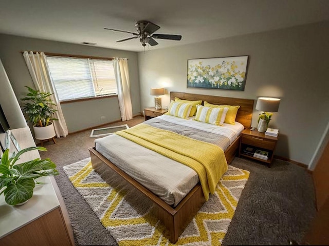 9957 Moody Ave, Oak Lawn, IL 60453 - carpeted bedroom featuring ceiling fan and baseboards