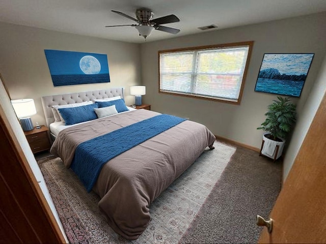 9957 Moody Ave, Oak Lawn, IL 60453 - carpeted bedroom featuring a ceiling fan and baseboards