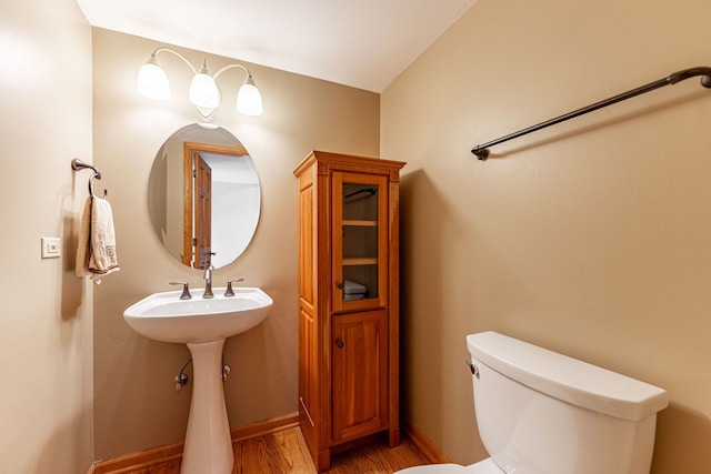 1164 Winding Glen Dr, Carol Stream, IL 60188 - bathroom with wood finished floors and toilet