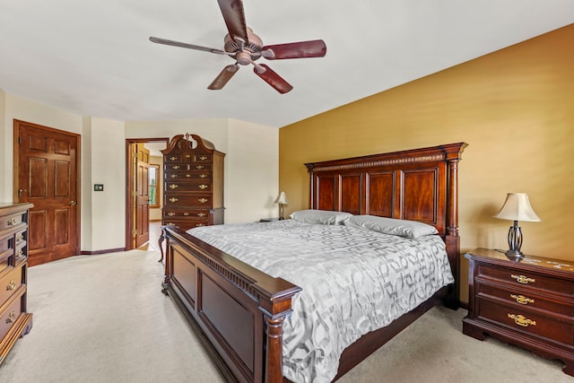 1164 Winding Glen Dr, Carol Stream, IL 60188 - bedroom featuring light colored carpet and ceiling fan