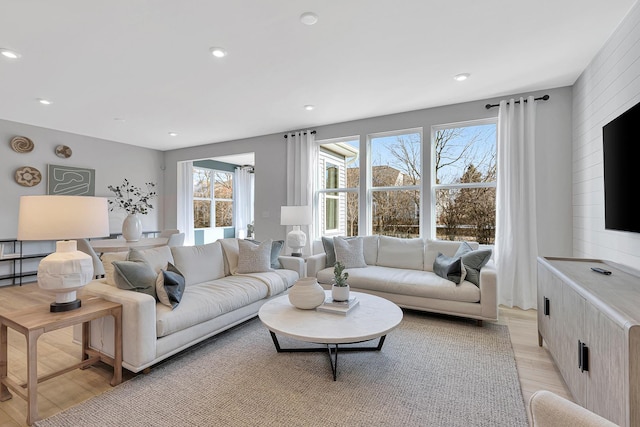 425 Freedlund Ct, Batavia, IL 60510 - living area with light wood-type flooring and recessed lighting