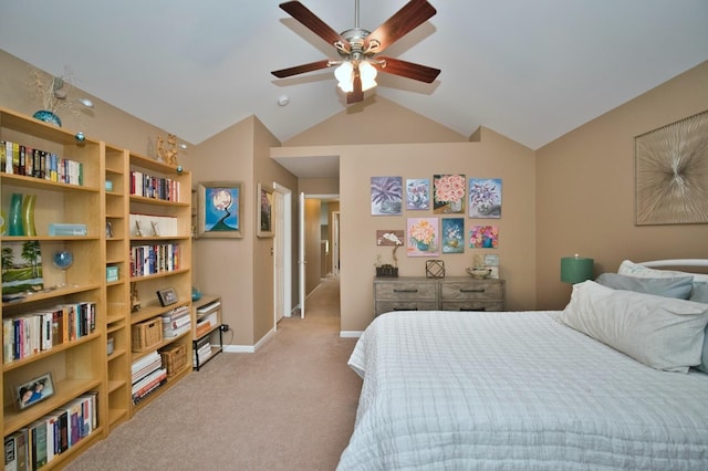 3944 Garnette Ct, Naperville, IL 60564 - carpeted bedroom with baseboards and vaulted ceiling