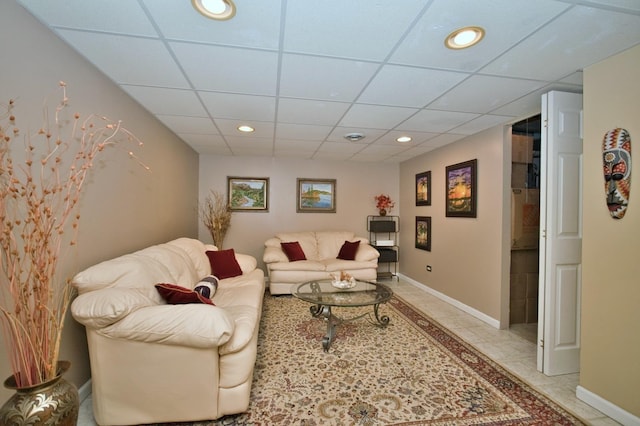 3944 Garnette Ct, Naperville, IL 60564 - living area featuring a drop ceiling and recessed lighting