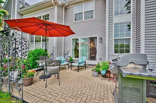 3944 Garnette Ct, Naperville, IL 60564 - view of patio featuring a grill