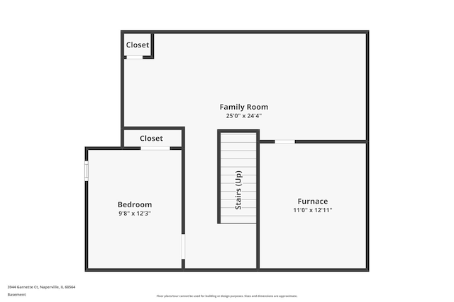 3944 Garnette Ct, Naperville, IL 60564 - view of room layout