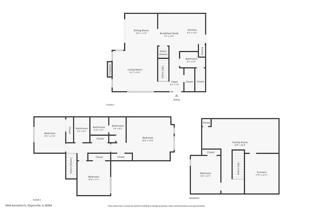 3944 Garnette Ct, Naperville, IL 60564 - view of room layout