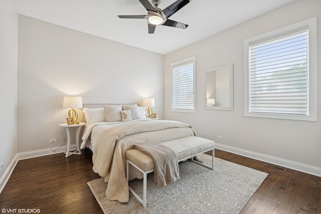 4110 N California Ave Unit 1, Chicago, IL 60618 - bedroom with wood finished floors and a ceiling fan