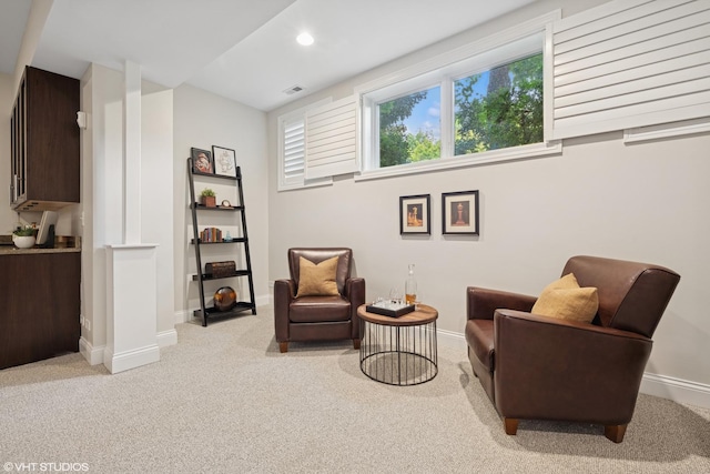 4110 N California Ave Unit 1, Chicago, IL 60618 - sitting room with light carpet and recessed lighting