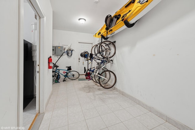 4110 N California Ave Unit 1, Chicago, IL 60618 - garage featuring electric panel