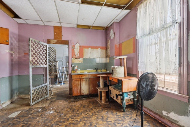 3444 S Western Ave, Chicago, IL 60608 - home office featuring a paneled ceiling
