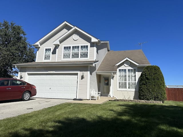 26149 S Locust Pl, Monee, IL 60449 - traditional-style house with an attached garage and asphalt driveway
