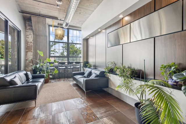 3963 W Belmont Ave Unit 137, Chicago, IL 60618 - building lobby featuring a towering ceiling and a wall of windows