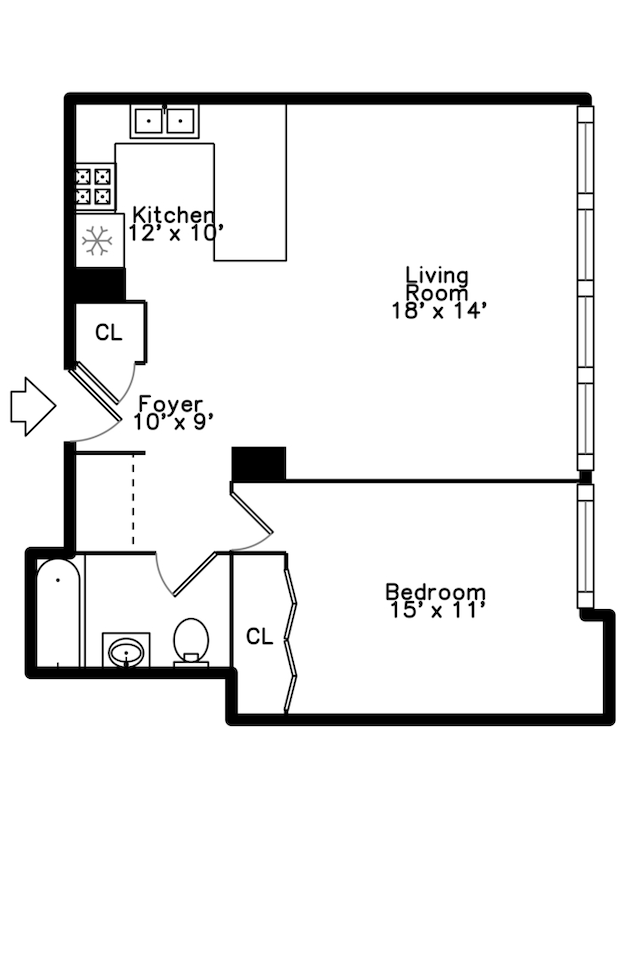 1360 N Sandburg Ter Unit 703C, Chicago, IL 60610 - view of property floor plan
