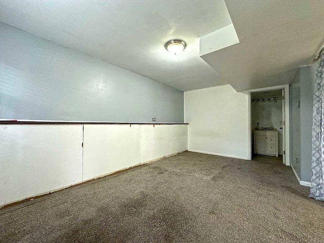 21729 Gailine Ave, Sauk Village, IL 60411 - below grade area with carpet and baseboards