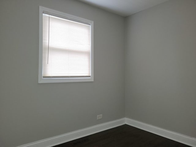 319 Hillandale St, Round Lake, IL 60073 - spare room featuring baseboards and dark wood finished floors