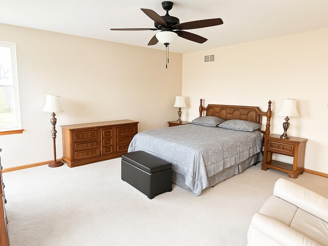 34251 N Homestead Rd, Gurnee, IL 60031 - bedroom with carpet floors and a ceiling fan