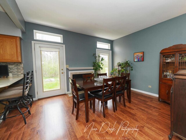 34251 N Homestead Rd, Gurnee, IL 60031 - dining space featuring wood finished floors and an office area