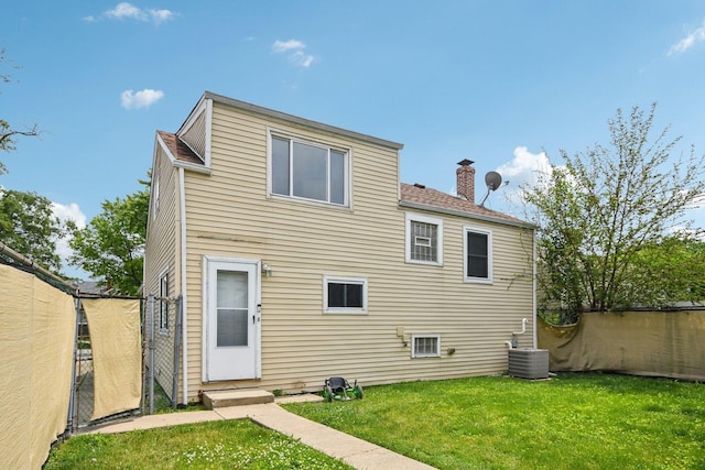 17852 Walter St, Lansing, IL 60438 - back of property with a chimney and roof with shingles