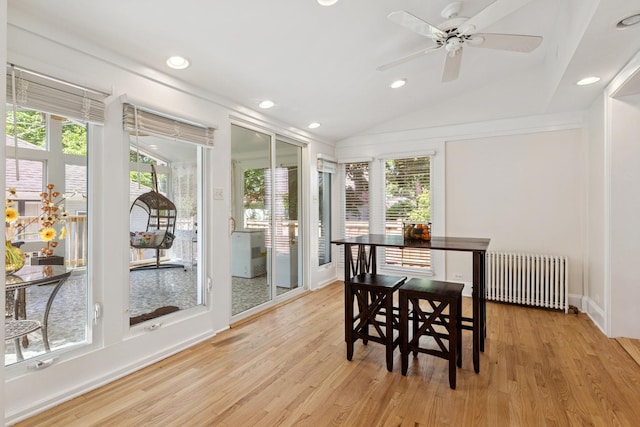 720 Ingleside Pl, Evanston, IL 60201 - sunroom featuring radiator and vaulted ceiling