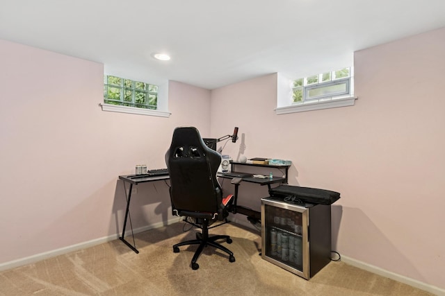 720 Ingleside Pl, Evanston, IL 60201 - carpeted home office featuring baseboards