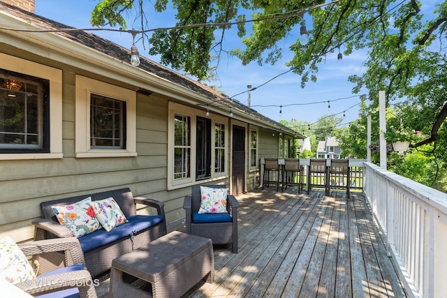 26821 N Oakdale Ln, Mundelein, IL 60060 - view of wooden deck