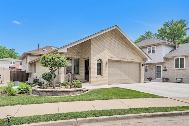 3242 W 108th Pl, Chicago, IL 60655 - view of front facade with a garage, brick siding, and driveway