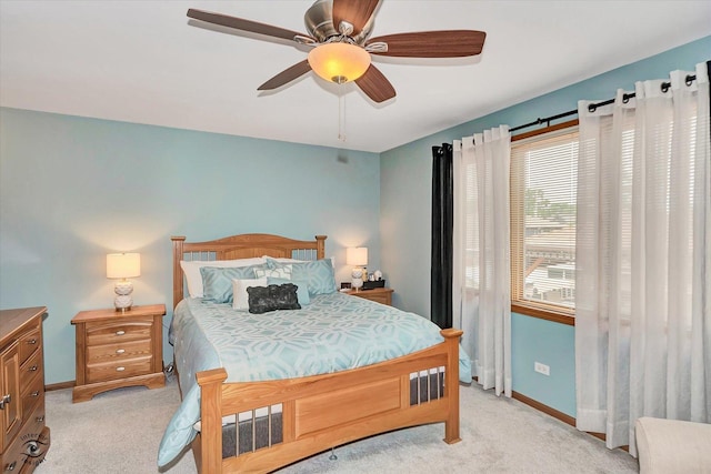 3242 W 108th Pl, Chicago, IL 60655 - bedroom featuring light colored carpet and ceiling fan
