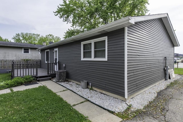 907 Lorelei Dr, Zion, IL 60099 - view of front of property with a deck