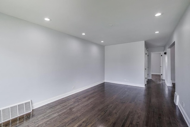 2219 Keystone Ave, North Riverside, IL 60546 - spare room featuring dark wood-style flooring and recessed lighting
