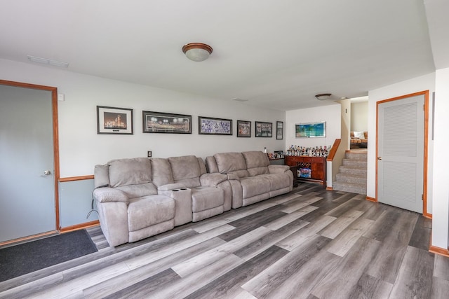 350 Kathy Dr, Bourbonnais, IL 60914 - living room with wood finished floors and baseboards