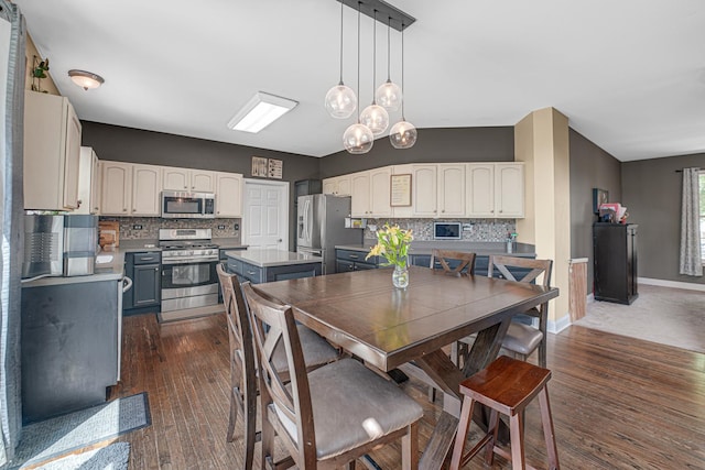 2316 Loop Rd, Algonquin, IL 60102 - dining room featuring dark wood finished floors and a chandelier