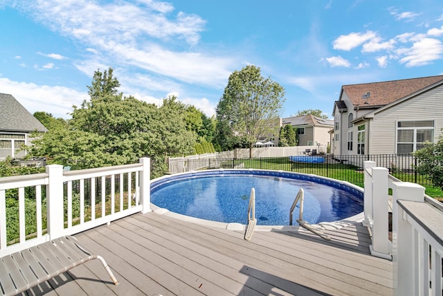 2316 Loop Rd, Algonquin, IL 60102 - view of swimming pool featuring a deck and a fenced backyard