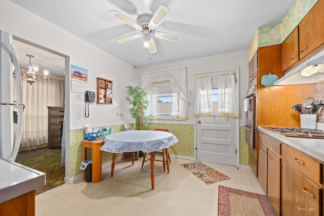 7325 173rd St, Tinley Park, IL 60477 - dining space with ceiling fan