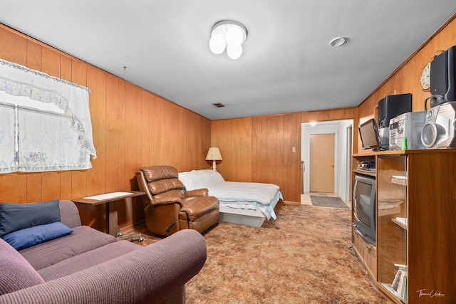 7325 173rd St, Tinley Park, IL 60477 - bedroom with wood walls and light colored carpet