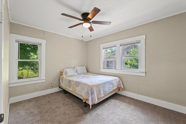 426 S Mcclellan St, Decatur, IL 62522 - bedroom featuring carpet floors and ceiling fan