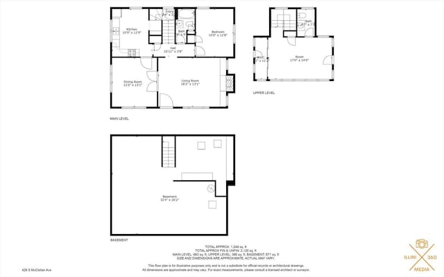 426 S Mcclellan St, Decatur, IL 62522 - view of floor plan / room layout