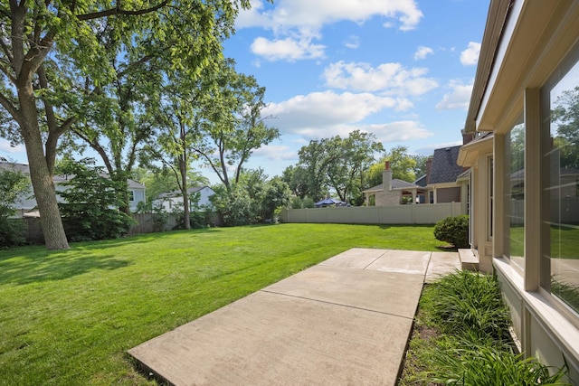 1364 Yorkshire Ln, Carol Stream, IL 60188 - fenced backyard with a patio area
