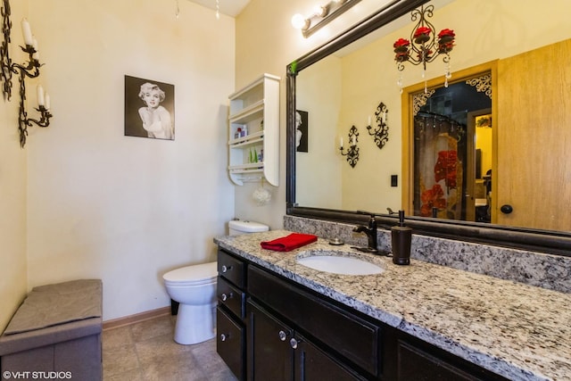 4321 Dillon St, Plano, IL 60545 - bathroom featuring vanity and toilet