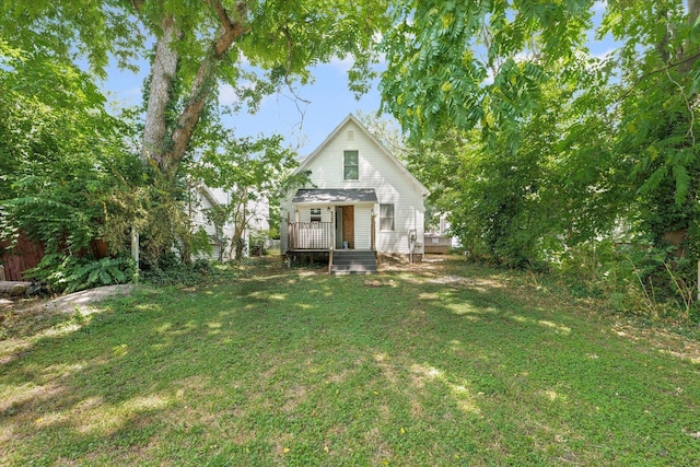 1391 W Decatur St, Decatur, IL 62522 - back of house with a yard and a deck
