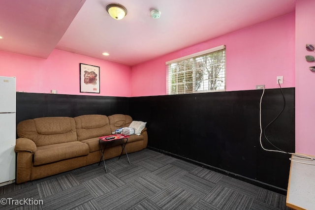 6158 W 60th St, Chicago, IL 60638 - living room featuring recessed lighting and carpet