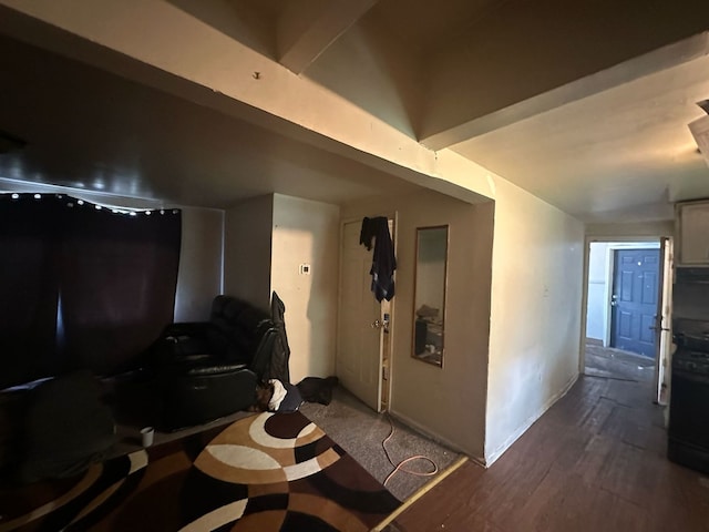 15201 Turlington Ave, Harvey, IL 60426 - hallway featuring dark wood-style flooring and baseboards