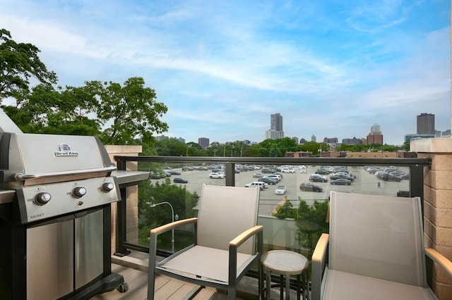 3828 N Racine Ave Unit 3, Chicago, IL 60613 - balcony with a city view and grilling area